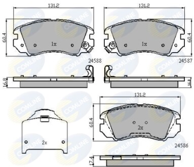 Комплект тормозных колодок, дисковый механизм COMLINE CBP31776