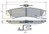 Гальмівні колодки, дискове гальмо (набір) COMLINE CBP3462 (фото 1)