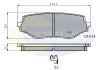 Комплект тормозных колодок, дисковый механизм COMLINE CBP3475 (фото 1)