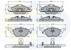 Гальмівні колодки, дискове гальмо (набір) COMLINE CBP3584 (фото 1)