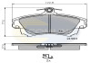 Гальмівні колодки, дискове гальмо (набір) COMLINE CBP3813 (фото 1)