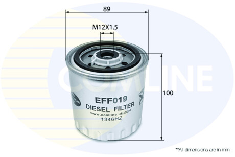 Топливный фильтр COMLINE EFF019