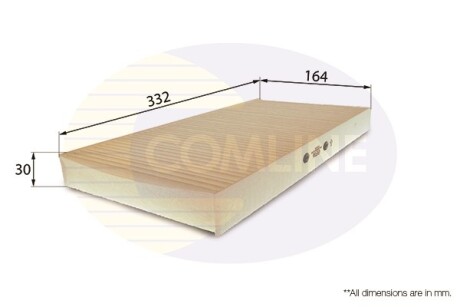 Фільтр повітря (салону) COMLINE EKF116 (фото 1)