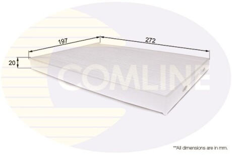 Фільтр повітря (салону) COMLINE EKF190