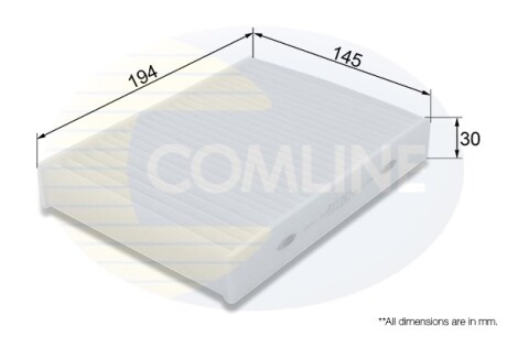 Фільтр повітря (салону) COMLINE EKF404 (фото 1)