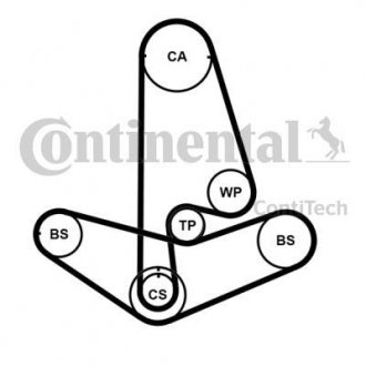 Комплект (ремінь+ролики) Contitech CT 1001 K2 PRO