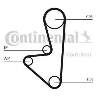 Комплект ремня ГРМ Contitech CT744K1