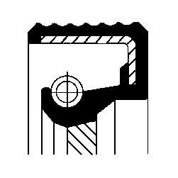 Сальник коленвала CORTECO 15011263