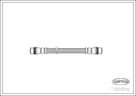 Тормозной шланг CORTECO 19018158 (фото 1)