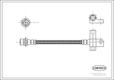 Шланг тормозной CORTECO 19032191