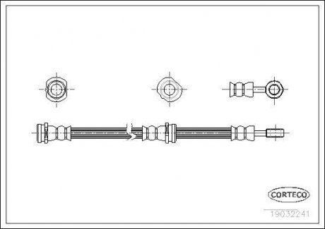 Шланг тормозной CORTECO 19032241 (фото 1)