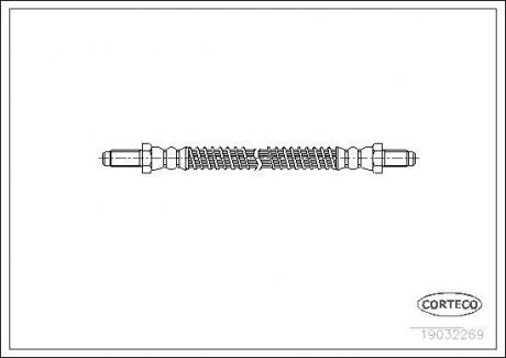 Шланг тормозной CORTECO 19032269
