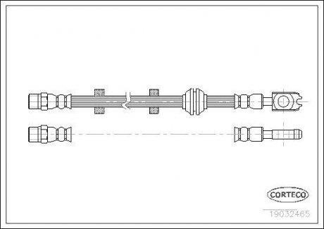 Шланг гальмівний CORTECO 19032465