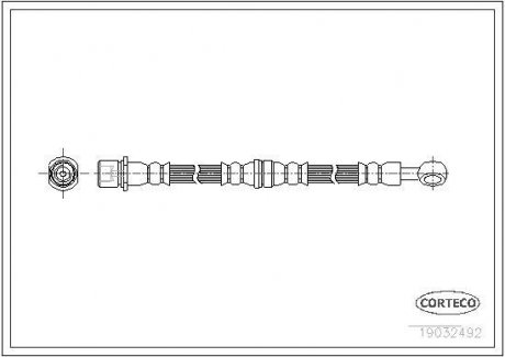 Шланг тормозной CORTECO 19032492 (фото 1)