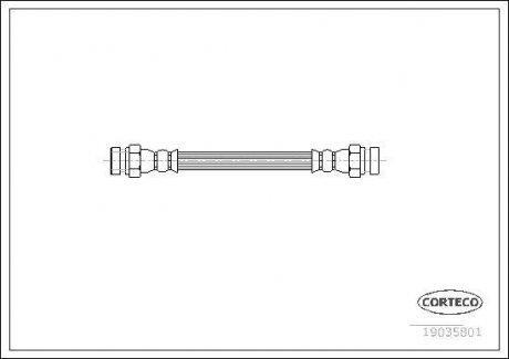 Шланг тормозной CORTECO 19035801