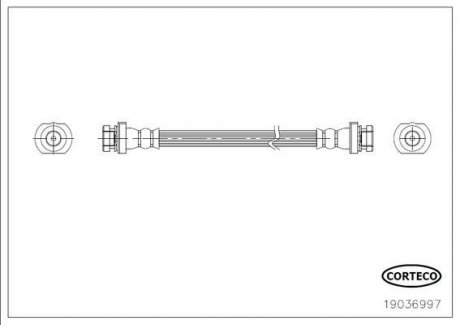 Шланг тормозной CORTECO 19036997 (фото 1)