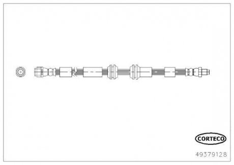 Шланг тормозной GIÊTKI MERCEDES CORTECO 49379128