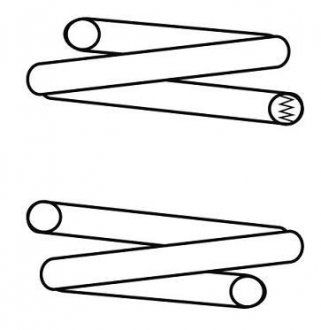 Пружина передняя BMW E 81,E82,E90,E91,E92 05- CS Germany 14101243 (фото 1)