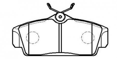 Колодки тормоза NISSAN ALMERA передн. (выр-во) CTR CKN-54