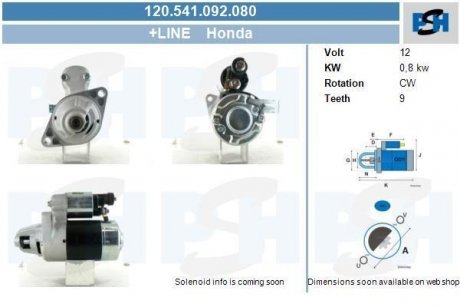 Стартер CV PSH 120541092080