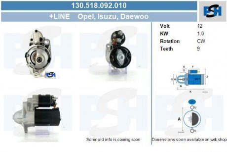 Стартер CV PSH 130518092010