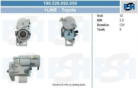 Стартер CV PSH 190526092050 (фото 1)