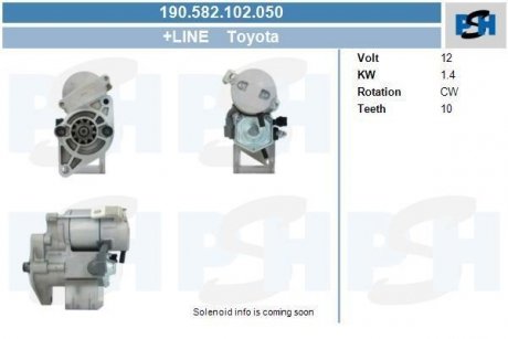 Стартер CV PSH 190582102050 (фото 1)