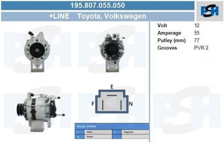 Генератор CV PSH 195807055050