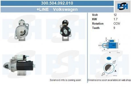 Стартер CV PSH 300504092010