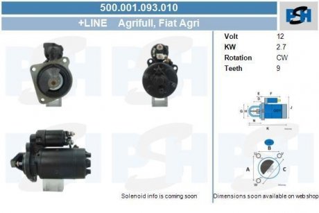 Стартер CV PSH 500001093010 (фото 1)