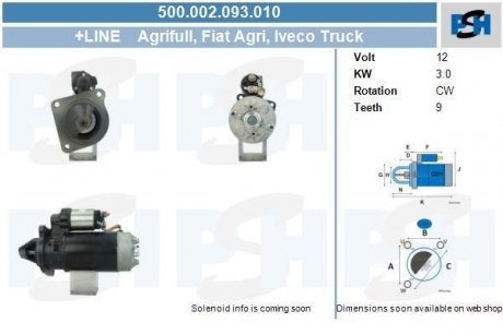 Стартер CV PSH 500002093010 (фото 1)