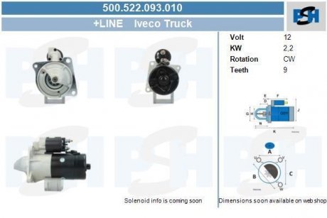 Стартер CV PSH 500522093010 (фото 1)