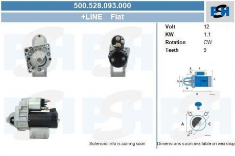 Стартер CV PSH 500528093000