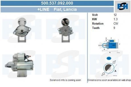 Стартер CV PSH 500537092000