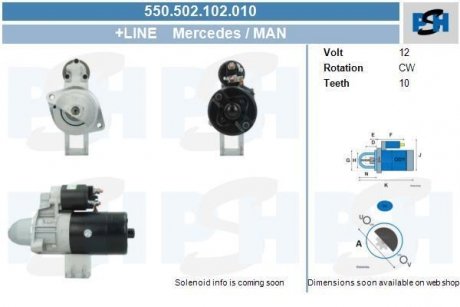 Стартер CV PSH 550502102010