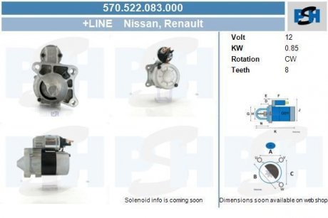 Стартер CV PSH 570522083000