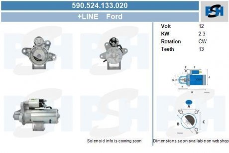 Стартер CV PSH 590524133020