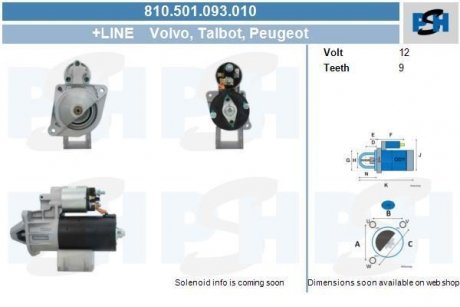 Стартер CV PSH 810501093010