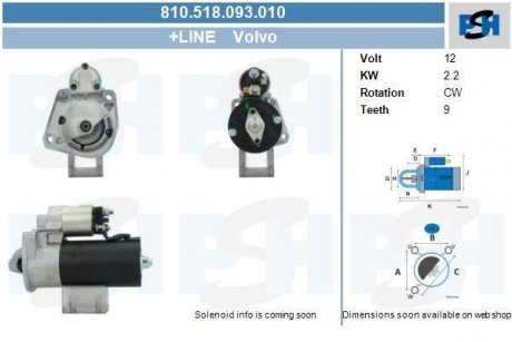 Стартер CV PSH 810518093010