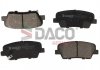 Колодки тормозные (задние) Hyundai Santa Fe II/III/IV 06-/Genesis/Kia Sorento II/III 09-/Stinger 17- DACO DACO Germany 321727 (фото 1)