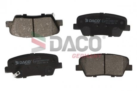 Колодки тормозные (задние) Hyundai Santa Fe II/III/IV 06-/Genesis/Kia Sorento II/III 09-/Stinger 17- DACO DACO Germany 321727