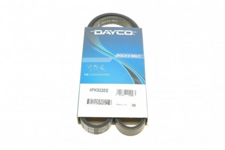 Ремень генератора поликлиновый DAYCO 4PK922EE (фото 1)