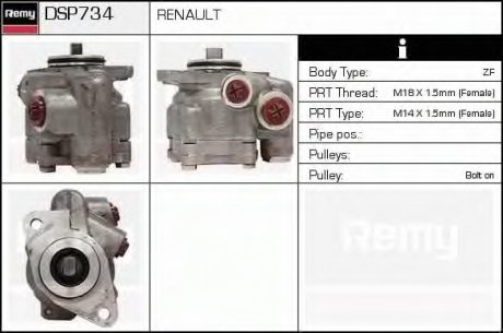 Гидравлический насос, рулевое управление DELCO DELCO REMY DSP734