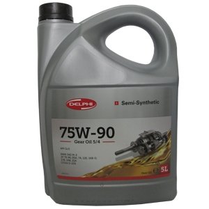 Масло транс 75W90 5L GEAR OIL 5/4 API GL5 Delphi 25067331 (фото 1)