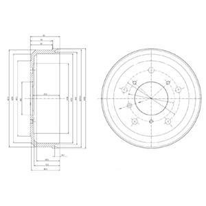 Барабан гальмівний Delphi BF166
