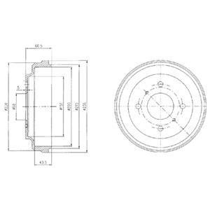 Барабан гальмівний Delphi BF481
