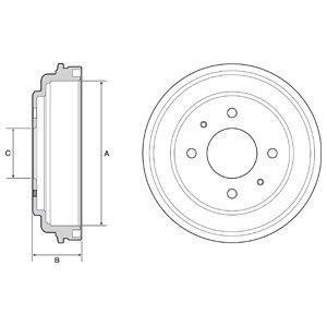 Гальмівний барабан Delphi BF546 (фото 1)