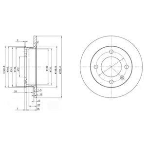 Тормозные диски Delphi BG2118