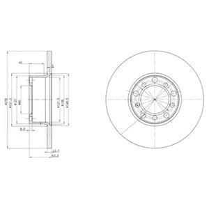 Тормозные диски Delphi BG2259