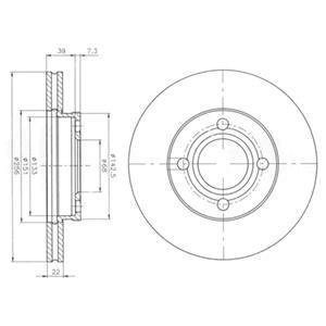 Диск тормозной Delphi BG2272